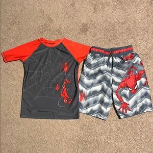 Spider-Man Kids Swim Set - Red and Gray